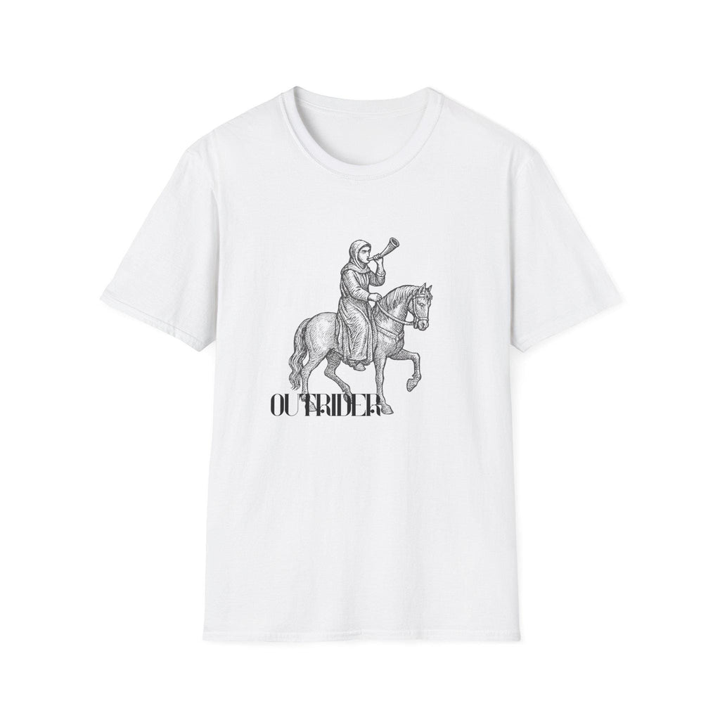 Outrider Crosshatch Style White Tee